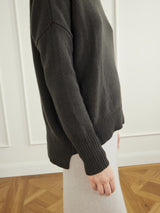 LISA YANG HEIDI SWEATER IN DARK OAK