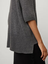 LISA YANG CAMILLE SWEATER IN GRAPHITE