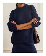 LISA YANG NOOR CASHMERE SWEATER IN NAVY
