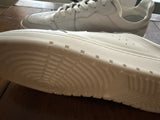 PRE-OWNED CLOSED NAPPA SNEAKERS 40.5/41 RRP £300