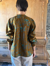 INJIRI VICTOR SHIRT 56 IN MUSTARD SILK