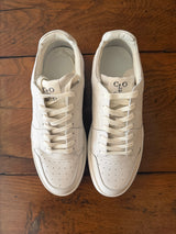 PRE-OWNED CLOSED NAPPA SNEAKERS 40.5/41 RRP £300