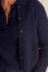 LISA YANG FELICIA CARDIGAN IN NAVY