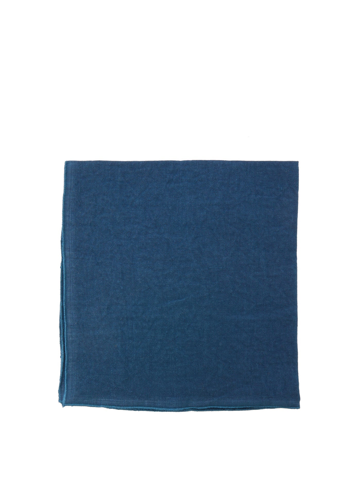 Set of 4 White Linen Napkins with Blue Hem I Once Milano I SHOWROOM