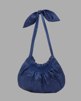 LORETTA CAPONI VERSILIA TOTE IN BLU JAQUARD