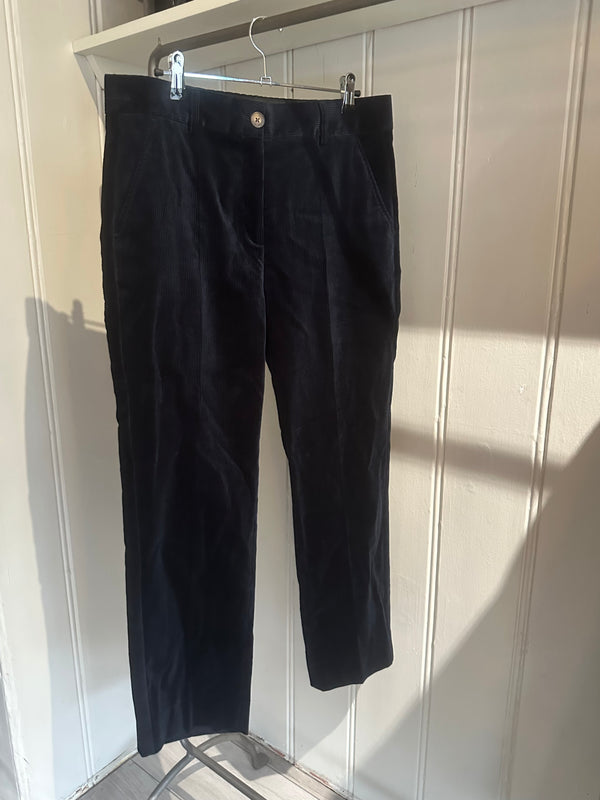 PRE-OWNED ME & M NAVY PANTS UK 12 RRP £185