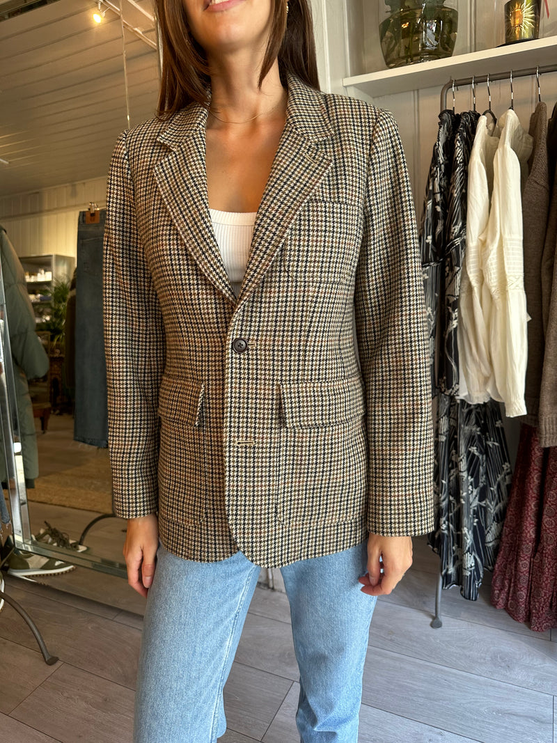 PRE-OWNED ALEX MILL TWEED BLAZER XS RRP £425