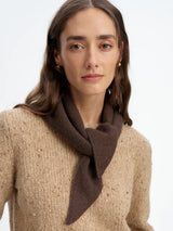 SUZIE KONDI MADILLI SCARF IN WALNUT CASHMERE