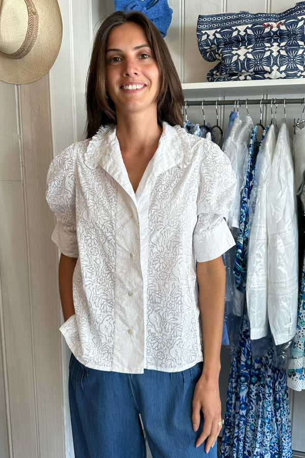 PRE-OWNED THIERRY COLSON VITA BLOUSE XS RRP £295