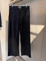 PRE-OWNED FRAME VELVET NAVY PANTS 26 RRP £360