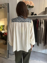 PRE-OWNED MAISON HOTEL BETH BLOUSE RRP L £149