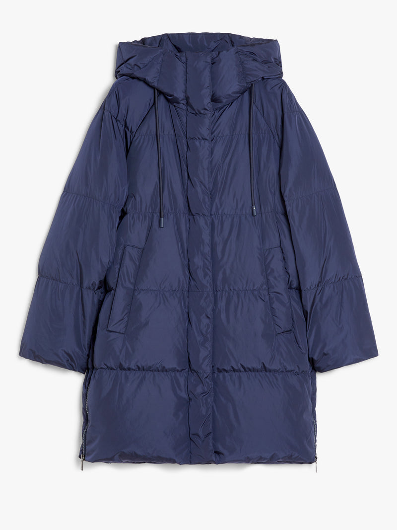 WEEKEND MAX MARA WATER-REPELLANT TAFFETA PARKA IN NAVY