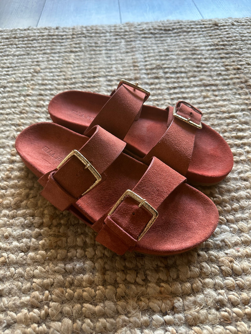 PRE-OWNED ULLA JOHNSON SLIDES 37 RRP £465