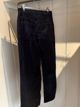 PRE-OWNED FRAME VELVET NAVY PANTS 26 RRP £360