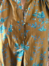 INJIRI VICTOR SHIRT 56 IN MUSTARD SILK