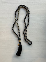 PRE-OWNED SATYA BLACK ONYX MALA RRP £225