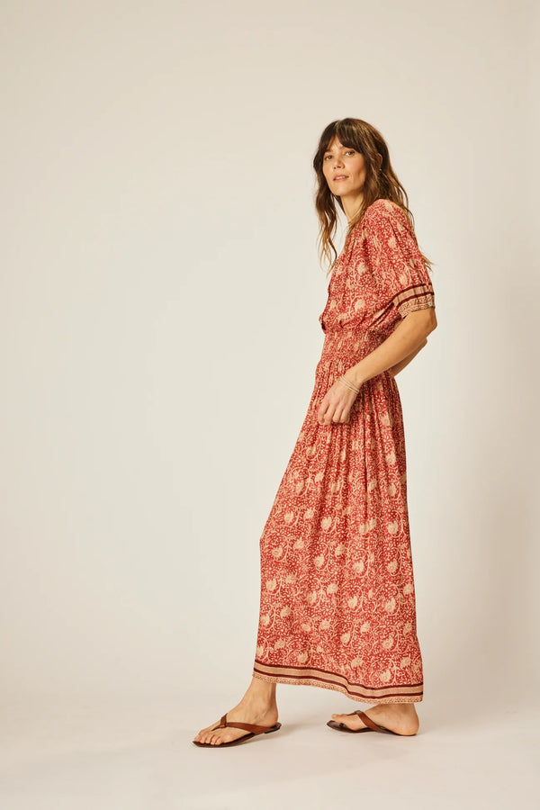 NATALIE MARTIN BELLA SKIRT IN WATER LILLY TERRACOTTA