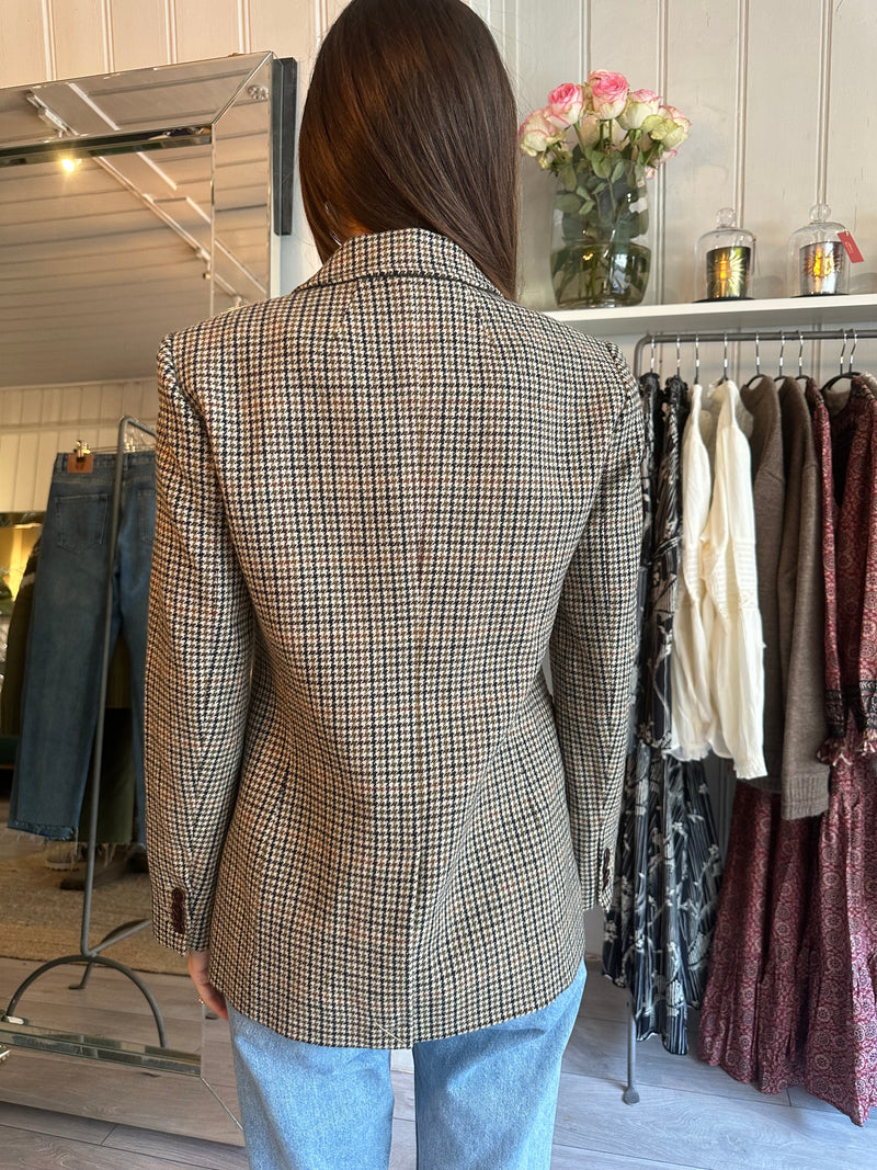 PRE-OWNED ALEX MILL TWEED BLAZER XS RRP £425