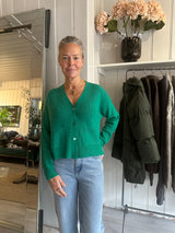 XIRENA TRUDIE CASHMERE CARDIGAN IN GREEN