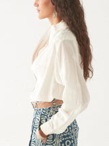 MAISON HOTEL GANGES BLOUSE IN OFF WHITE