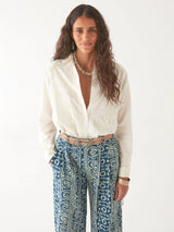 MAISON HOTEL GANGES BLOUSE IN OFF WHITE