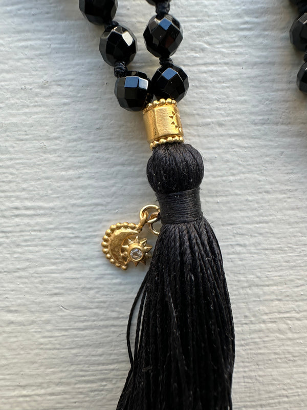 PRE-OWNED SATYA BLACK ONYX MALA RRP £225