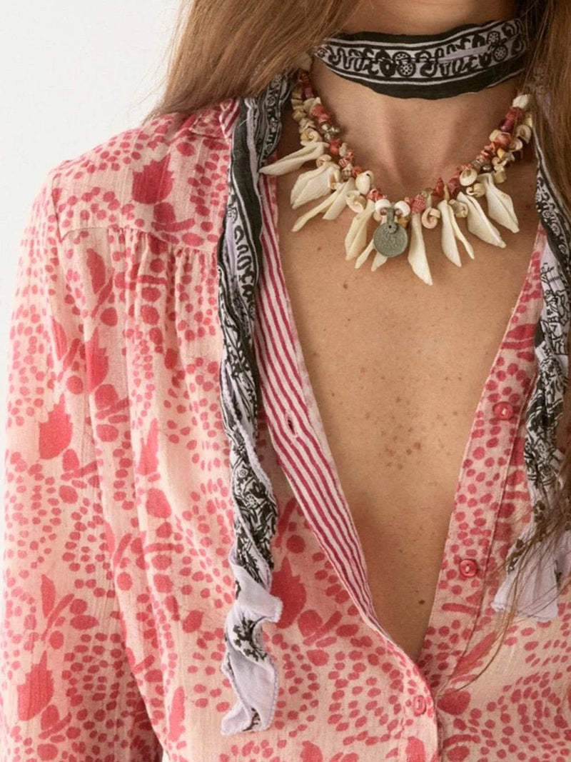 MAISON HOTEL DYLAN BLOUSE IN PINK MARTINI