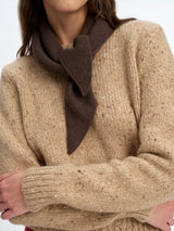 SUZIE KONDI MADILLI SCARF IN WALNUT CASHMERE