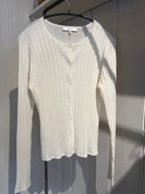 PRE-OWNED FRAME SILK & CASHMERE CARDIGAN L RRP £400