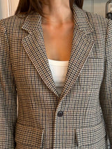 PRE-OWNED ALEX MILL TWEED BLAZER XS RRP £425