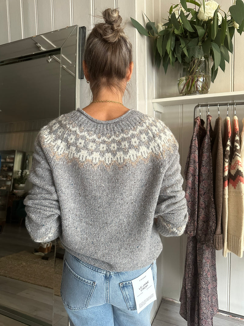 Alex Mill Jaime Fair isle sweater in Grey