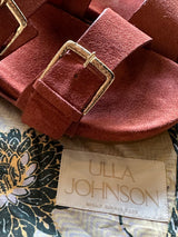 PRE-OWNED ULLA JOHNSON SLIDES 37 RRP £465