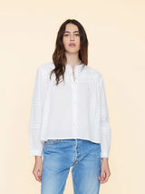 XIRENA ALLIE SHIRT IN WHITE