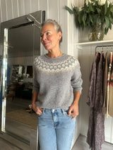 Alex Mill Jaime Fair isle sweater in Grey