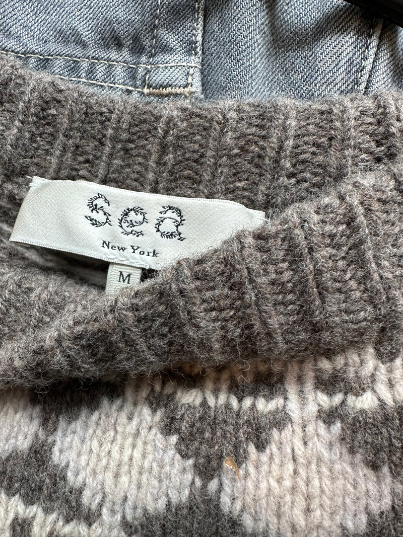 PRE-LOVED SEA INTARSIA SWEATER M RRP £465