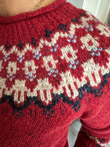 ALEX MILL JAIME FAIRISLE SWEATER IN RED