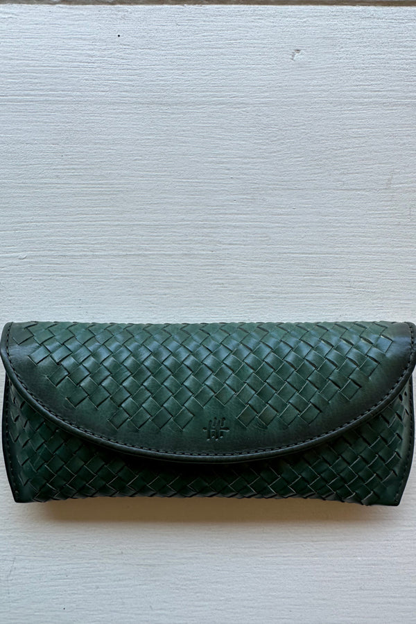 DRAGON DIFFUSION EYE GLASS CASE IN FOREST GREEN