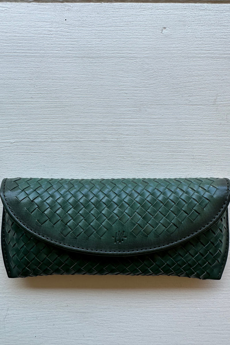 DRAGON DIFFUSION EYE GLASS CASE IN FOREST GREEN