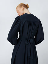 WEEKEND MAX MARA ELISIR NAVY MIDI-DRESS