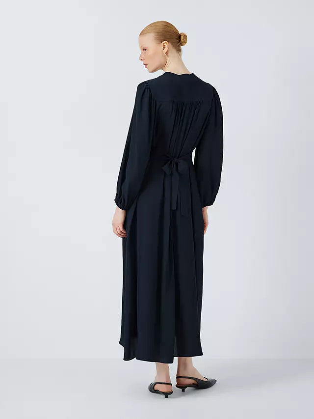 WEEKEND MAX MARA ELISIR NAVY MIDI-DRESS