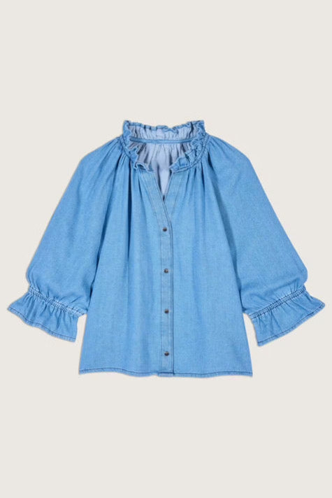 BA&SH DENIM BLOUSE