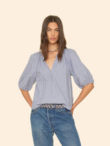 XIRENA JULES TOP IN INK STRIPE