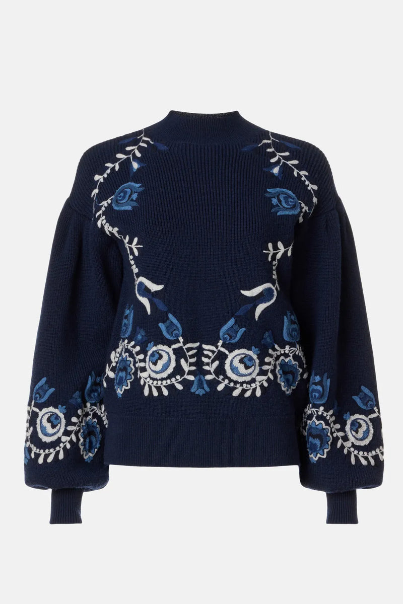 SEA INGA EMBROIDERED SWEATER