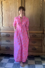 EXCLUSIVE JULIET DUNN FLORAL SCALLOPED COTTON SHIRT DRESS