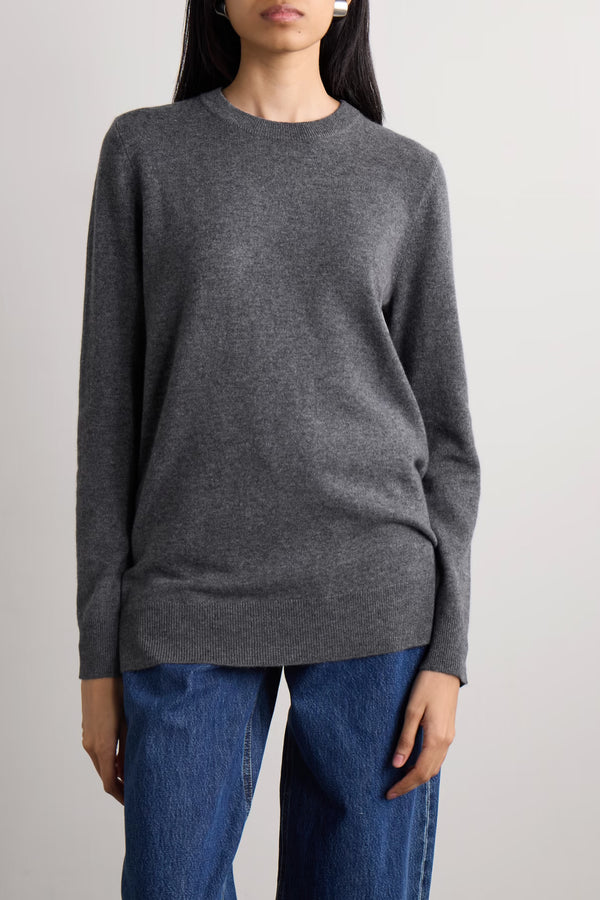 LISA YANG HELENA SWEATER IN GRAPHITE