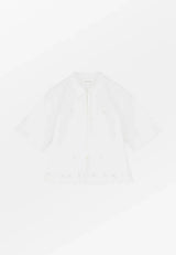SKALL STUDIO FLEURIE BLOUSE IN OPTIC WHITE