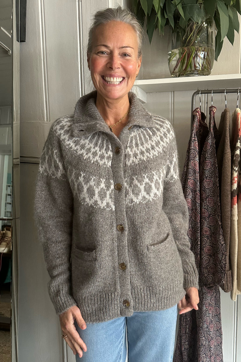 ALEX MILL LOUIE FAIRISLE CARDIGAN