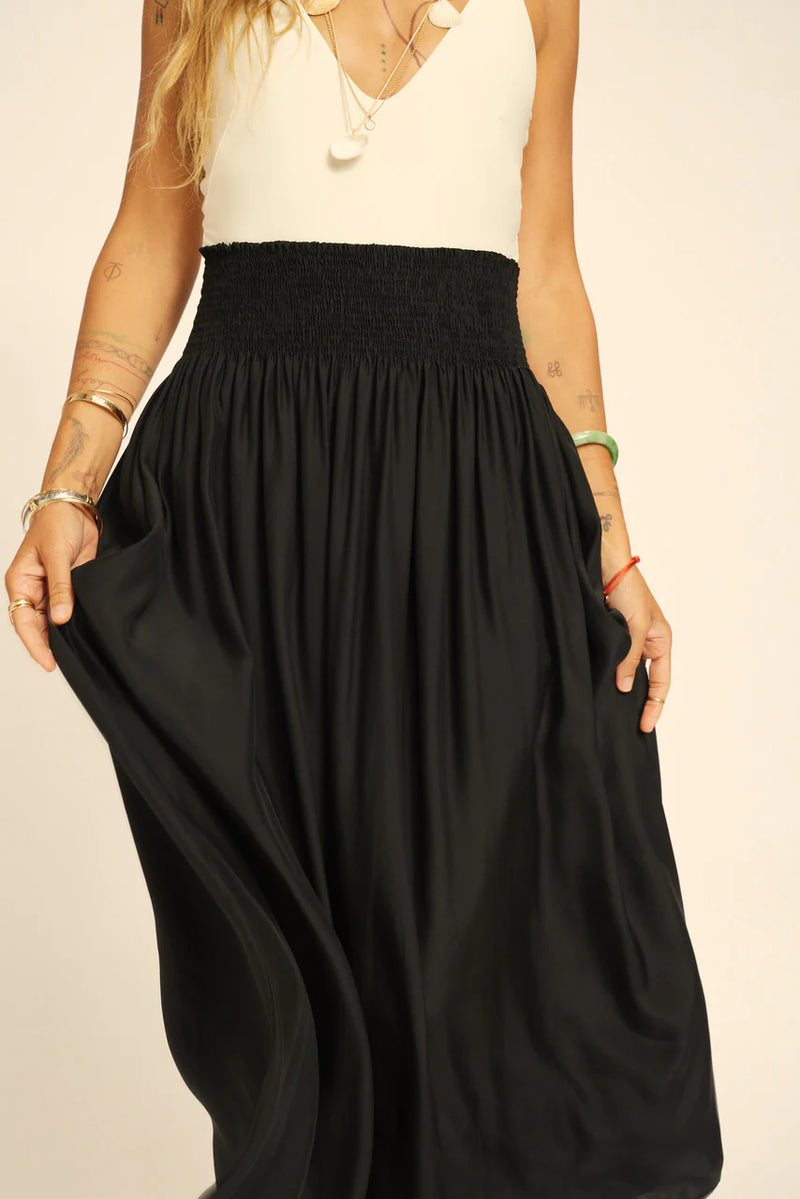 NATALIE MARTIN BELLA SKIRT IN BLACK SILK