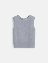 ALEX MILL LUCIE VEST IN GREY CASHMERE