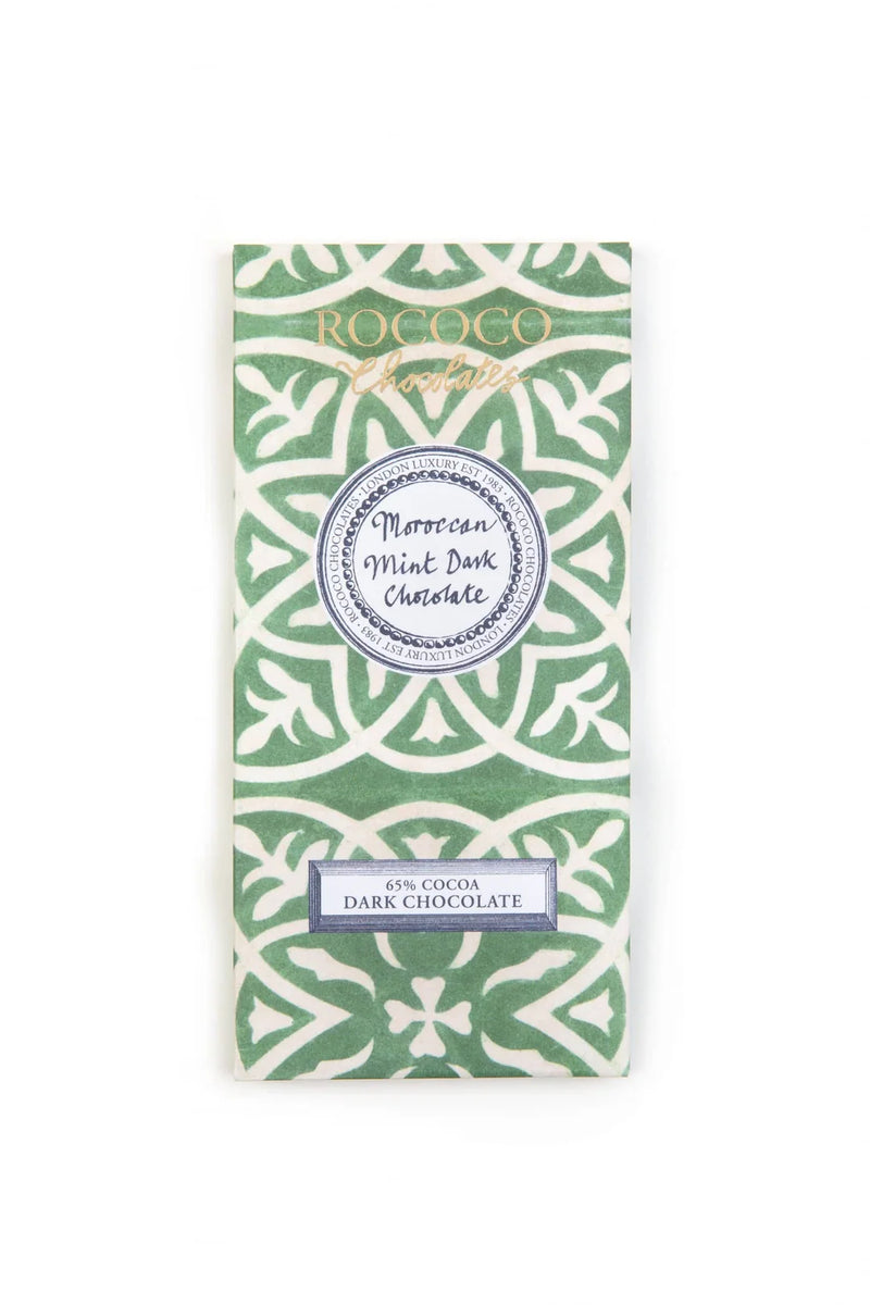 ROCOCO ARTISAN BAR MOROCCON MINT DARK CHOCOLATE 70g